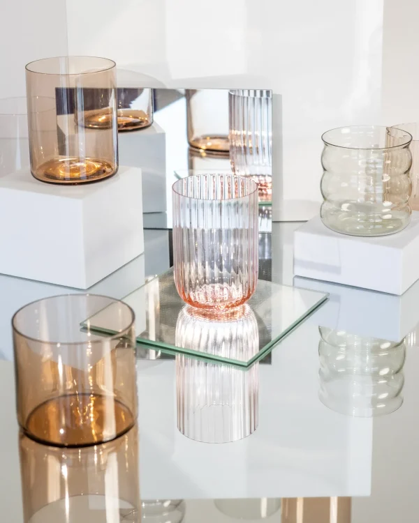 Motel a Miio Joia - Set Of 4 Glasses Riffled mix Hot