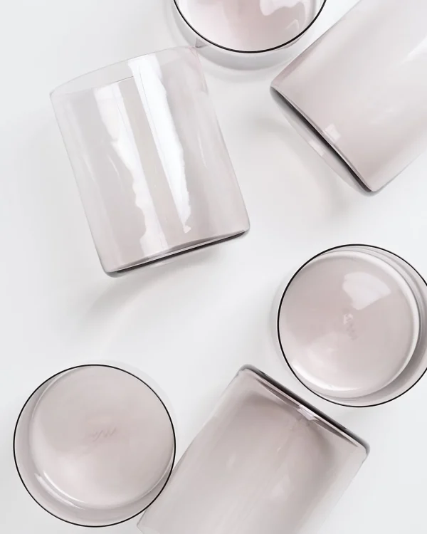 Motel a Miio Joia 6er Set Glas Groß amethist Outlet