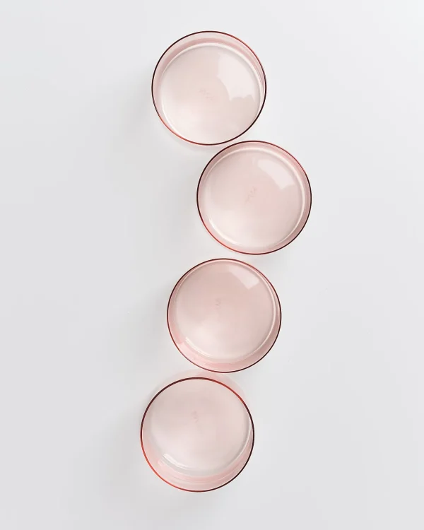 Motel a Miio Joia 4er Set Glas Klein pink opal Flash Sale