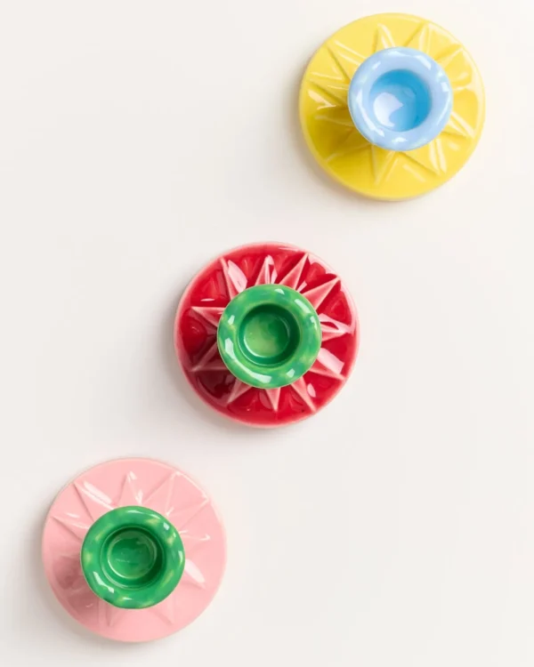 Motel a Miio X Isis-Maria Brisa Candleholder Red Blue rot blau Clearance