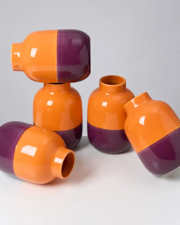 Motel a Miio Nuno Vase M Orange Darklilac orange dunkellila Sale
