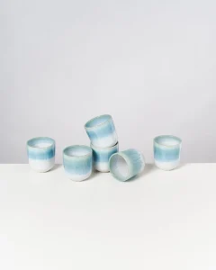 Sale Motel a Miio Alcachofra - Set Of 6 Cups Small Greenblue green Blue
