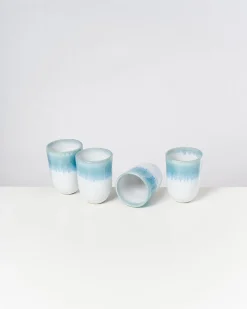 Online Motel a Miio Alcachofra - Set Of 4 Cups Big Greenblue green Blue