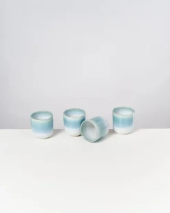 Best Motel a Miio Alcachofra - Set Of 4 Cups Small Greenblue green Blue