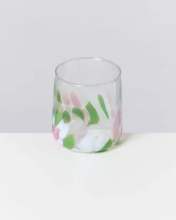 Clearance Motel a Miio Alegria - Glass Small Big Drops Pink Green drops rosa grün