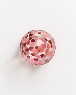 Best Motel a Miio Alegria Set Of 4 Glass Large drops amber pink