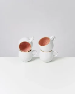 New Motel a Miio Areia - Mug Big With Gold Rim pink