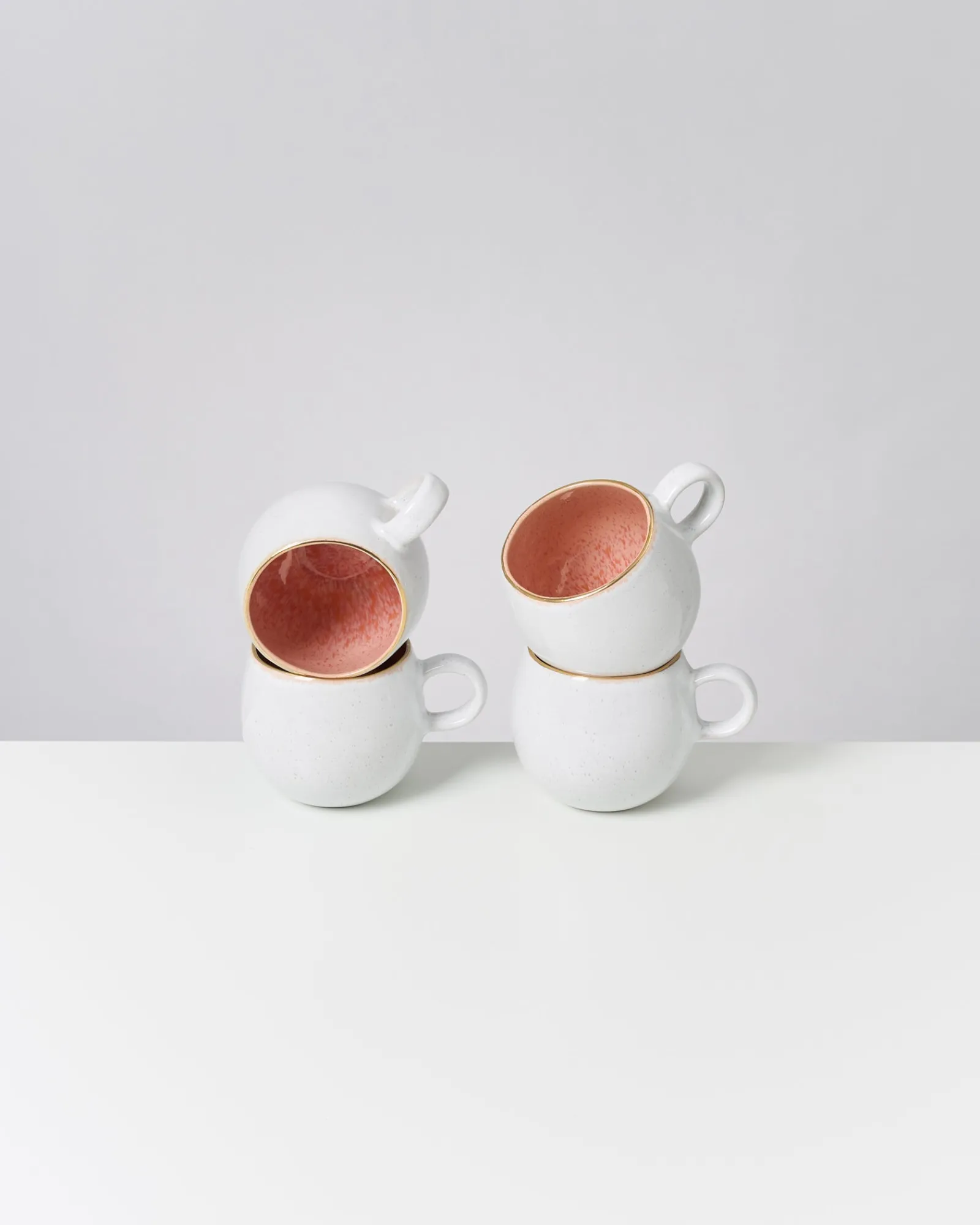 New Motel a Miio Areia - Mug Big With Gold Rim pink