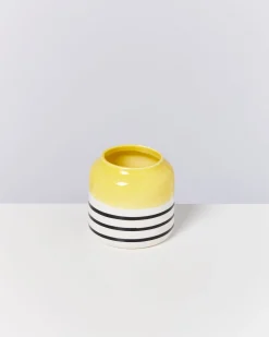 Online Motel a Miio Bebé Vase - Yellow Black Striped gelb schwarz gestreift