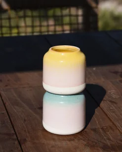 Best Motel a Miio Bebé Vase - Yellow Rose Speckled gelb rosa gesprenkelt