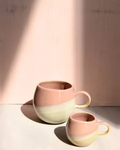 Online Motel a Miio Bica - Mug Big Pink / Cream pink cream
