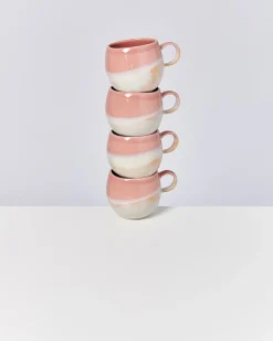 Online Motel a Miio Bica - Mug Big Pink / Cream pink cream