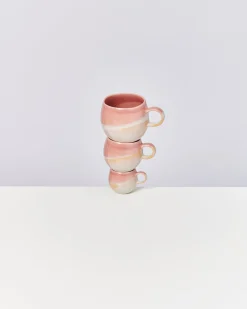 Online Motel a Miio Bica - Mug Big Pink / Cream pink cream