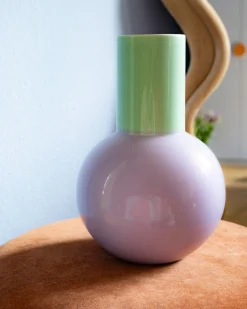 Sale Motel a Miio Bola Vase L - Lilac Green pastel mint purple