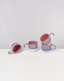 Hot Motel a Miio Coimbra - Set Of 4 Mugs Big Lilac Pink lila rosa