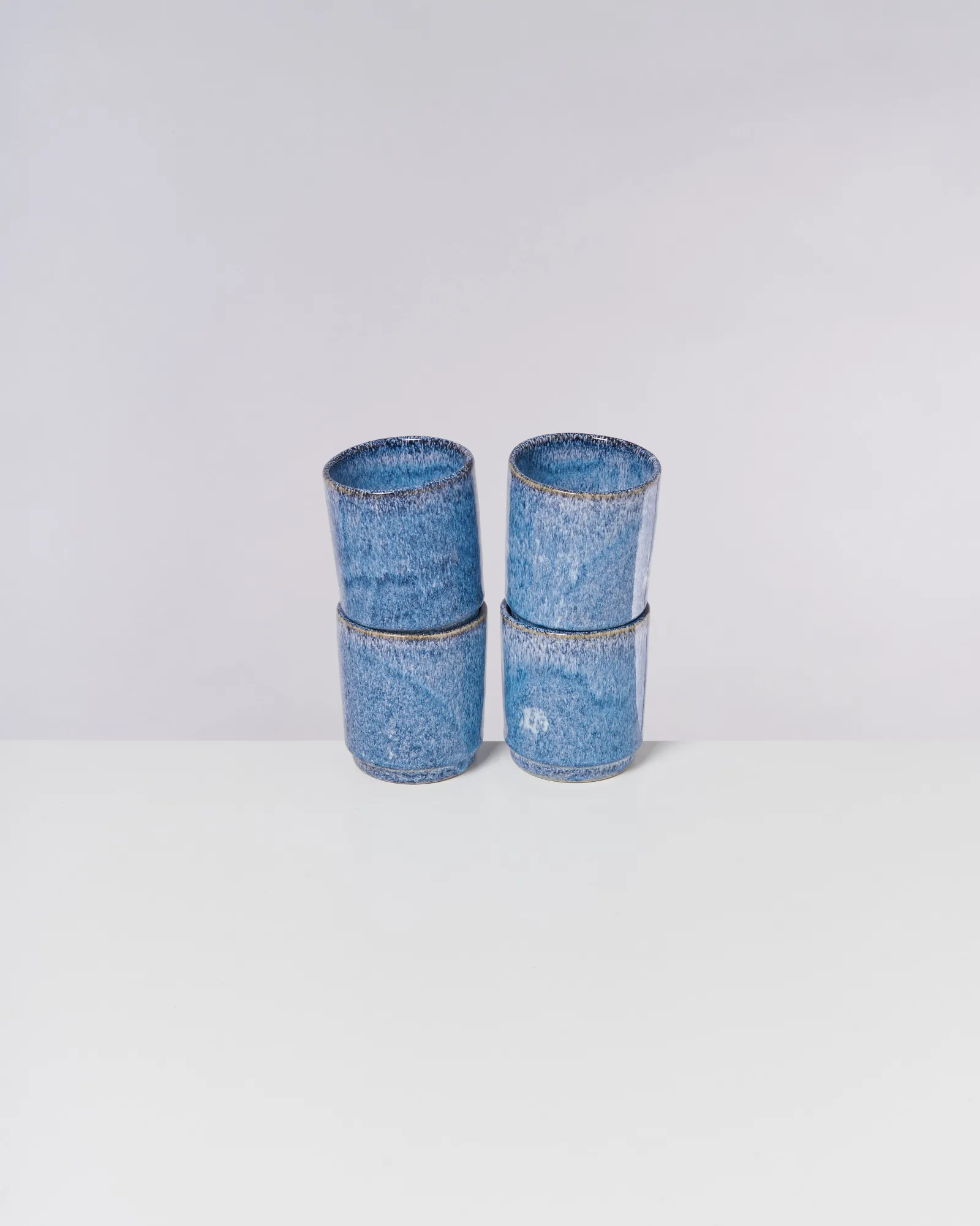 New Motel a Miio Cordoama - Set Of 4 Cups Big Blue Speckled speckled blue