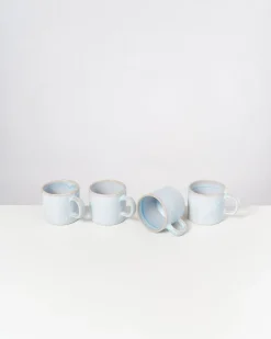 Clearance Motel a Miio Cordoama - Set Of 4 Mugs Small azure