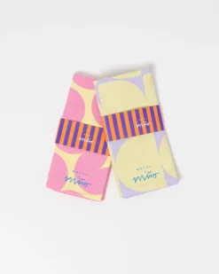Online Motel a Miio Dishtowel Pink Yellow rosa gelb
