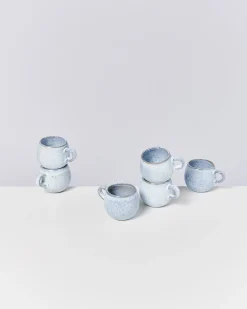 Discount Motel a Miio Frio - Set Of 6 Espressomugs blau weiß