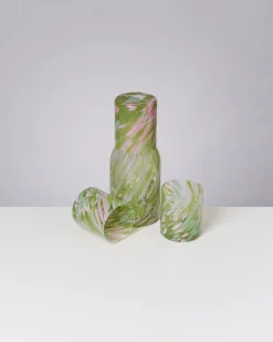 Hot Motel a Miio Joia - Decanter Drops Green Pink grün rosa