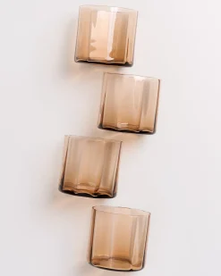 Clearance Motel a Miio Joia - Set Of 4 Glasses Flower bronze