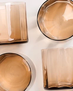 Clearance Motel a Miio Joia - Set Of 4 Glasses Flower bronze