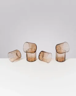 Best Motel a Miio Joia - Set Of 6 Glasses Flower bronze