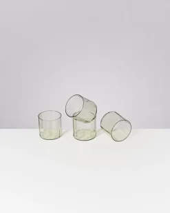 Sale Motel a Miio Joia - Set Of 4 Glasses Flower Emerald smaragd