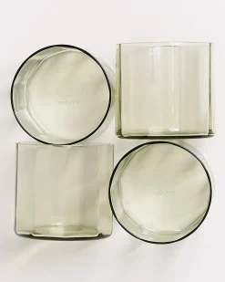 Sale Motel a Miio Joia - Set Of 4 Glasses Flower Emerald smaragd