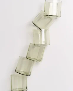 Discount Motel a Miio Joia - Set Of 6 Glasses Flower Emerald smaragd