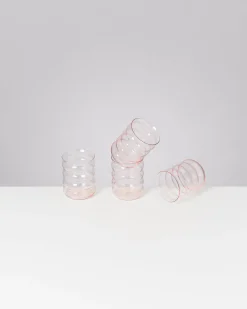 Sale Motel a Miio Joia - Set Of 4 Glasses Large Bubble pink opal