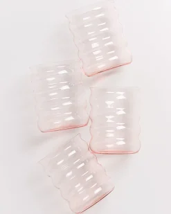 Sale Motel a Miio Joia - Set Of 4 Glasses Large Bubble pink opal