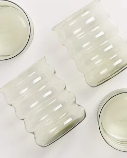 Sale Motel a Miio Joia - Set Of 4 Glasses Large Bubble Emerald smaragd