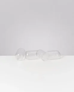 Hot Motel a Miio Joia - Set Of 4 Glasses Riffled Classic transparent