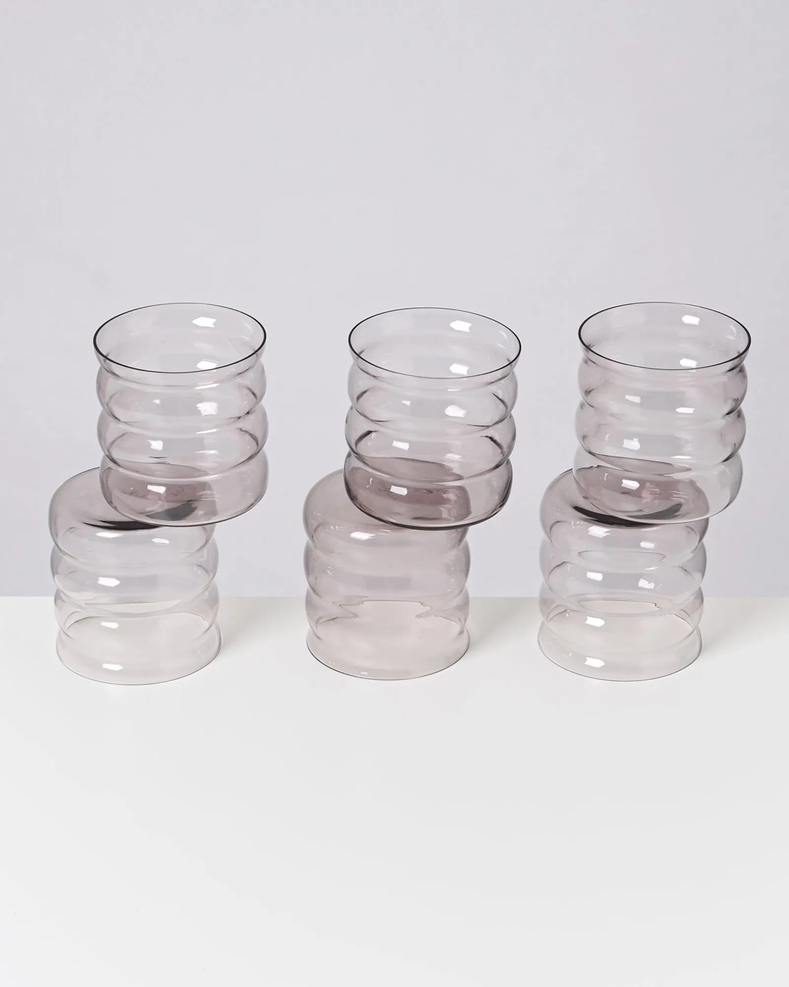 Outlet Motel a Miio Joia 6er Set Glas Bubble amethist