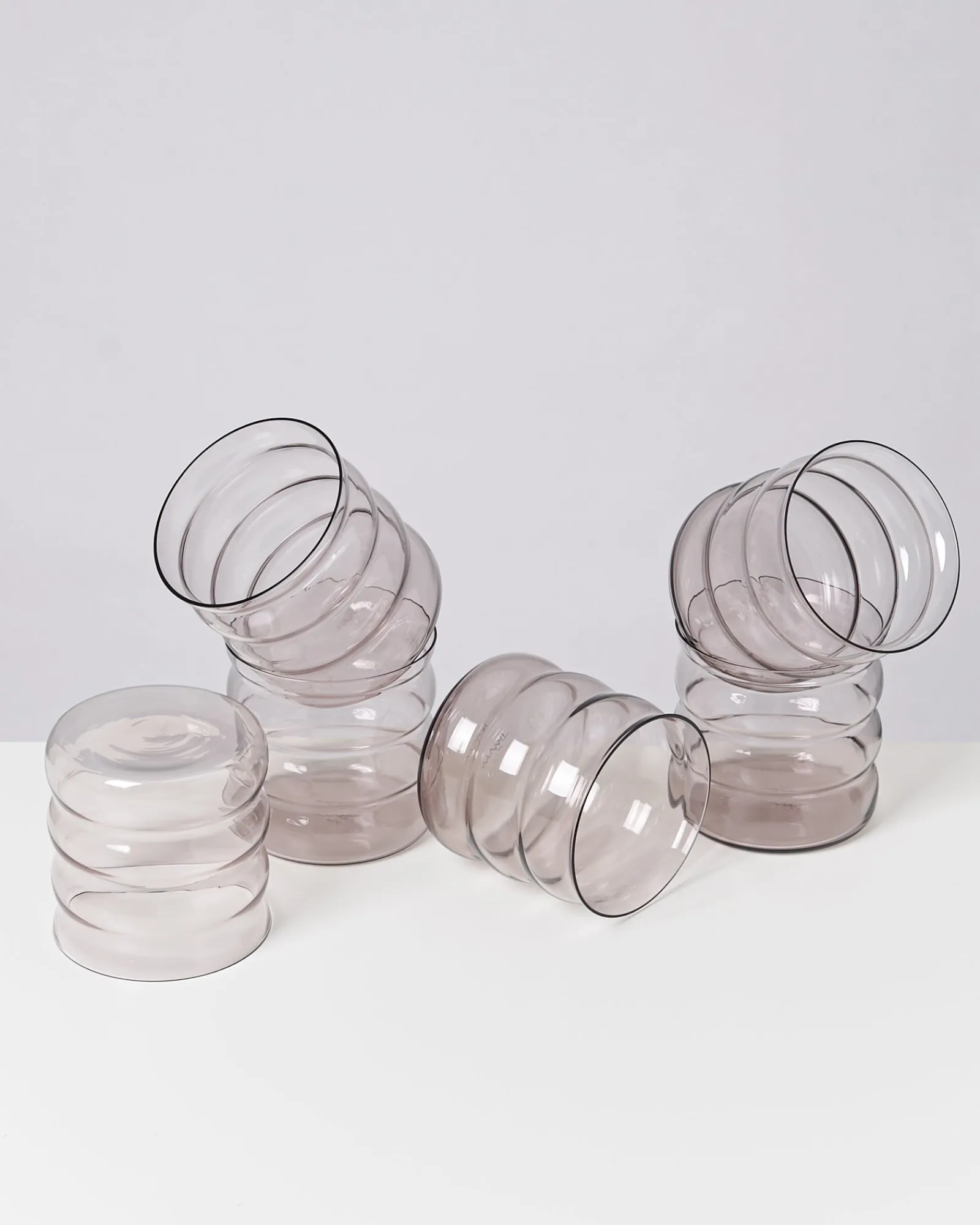 Outlet Motel a Miio Joia 6er Set Glas Bubble amethist