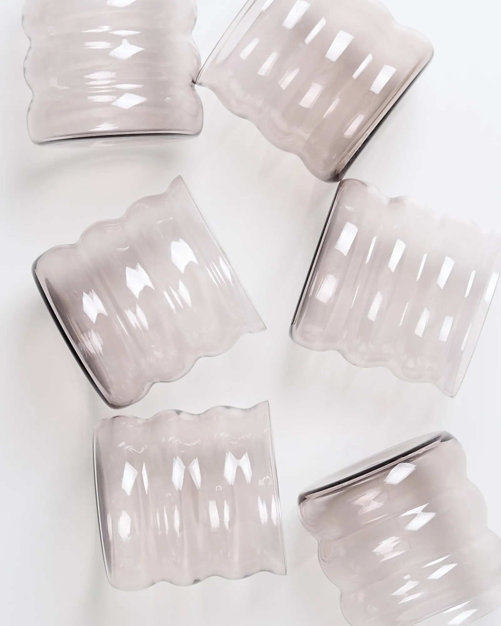 Outlet Motel a Miio Joia 6er Set Glas Bubble amethist