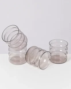 Motel a Miio Joia 4er Set Glas Bubble amethist