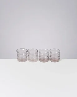 Motel a Miio Joia 4er Set Glas Bubble amethist