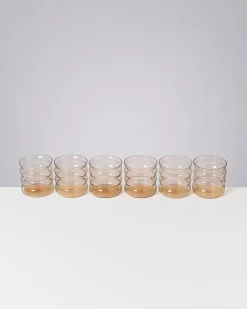 Discount Motel a Miio Joia 6er Set Glas Bubble bronze