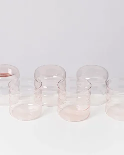 Clearance Motel a Miio Joia 6er Set Glas Bubble pink opal