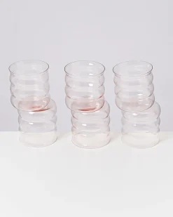 Clearance Motel a Miio Joia 6er Set Glas Bubble pink opal