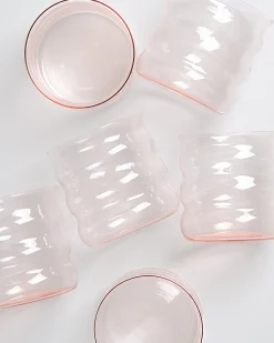 Clearance Motel a Miio Joia 6er Set Glas Bubble pink opal