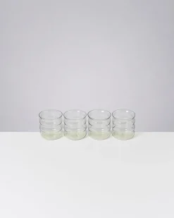 Hot Motel a Miio Joia 4er Set Glas Bubble smaragd