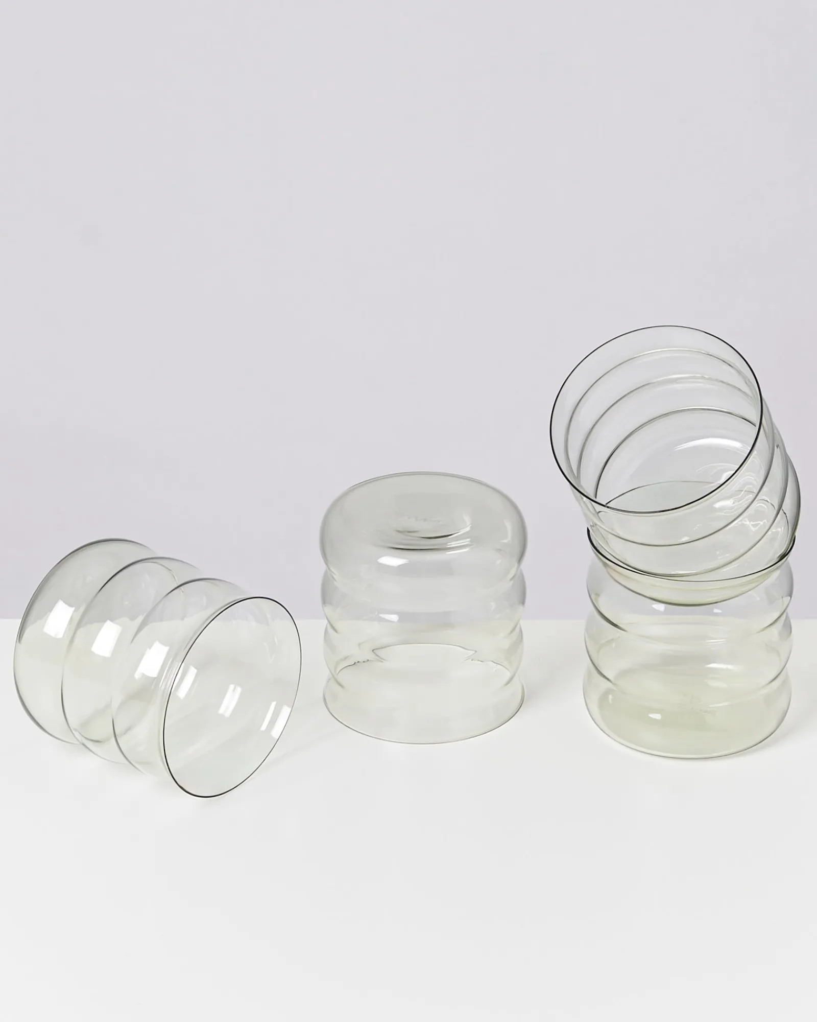 Hot Motel a Miio Joia 4er Set Glas Bubble smaragd