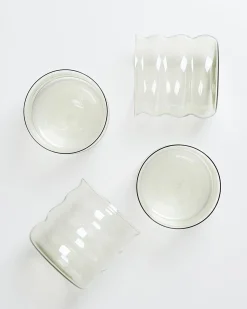 Hot Motel a Miio Joia 4er Set Glas Bubble smaragd