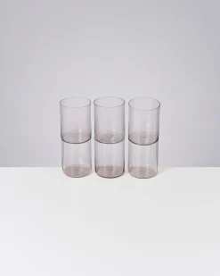 Motel a Miio Joia 6er Set Glas Groß amethist