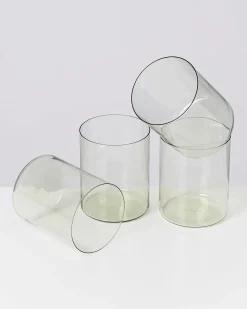 Discount Motel a Miio Joia 4er Set Glas Groß smaragd