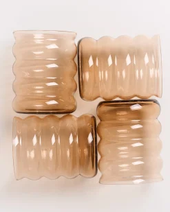 Best Motel a Miio Joia -Set Of 4 Glasses Large Bubble bronze