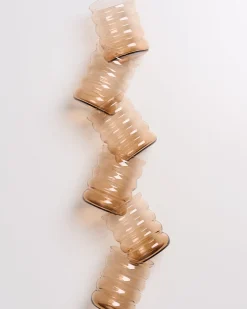 Motel a Miio Joia -Set Of 6 Glasses Large Bubble bronze